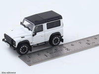 Land Rover Defender 90 Works 70th Edition white 1:64 LCD Models diecast scale model car miniature