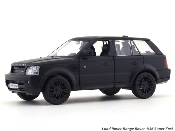 Land Rover Range Rover black 1:36 Super Fast pull back car scale model