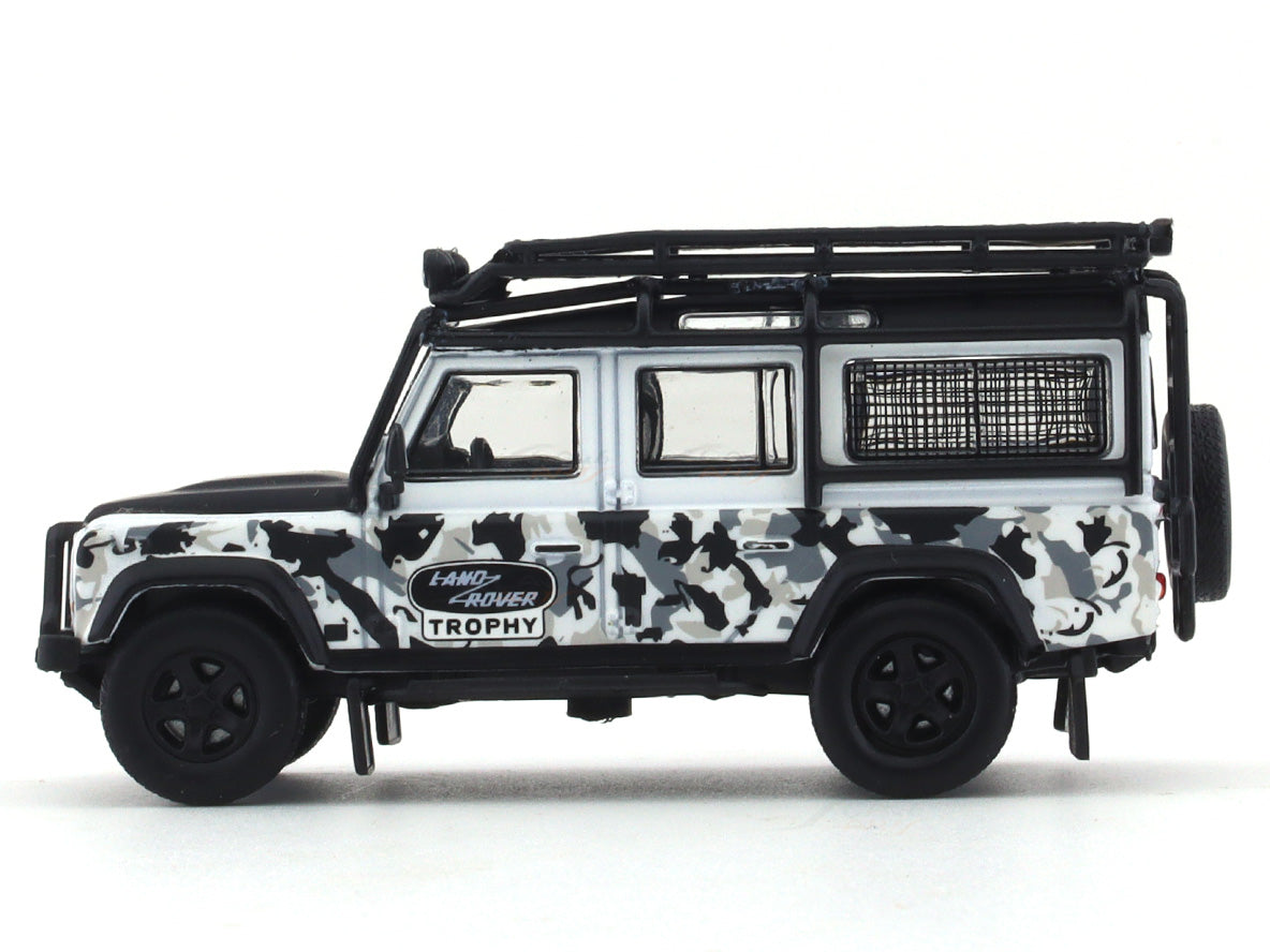 Land Rover Defender 110 white camouflage 1:64 Master diecast scale ...