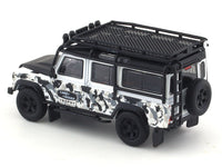 Land Rover Defender 110 white camouflage 1:64 Master diecast scale model car miniature