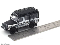 Land Rover Defender 110 white camouflage 1:64 Master diecast scale model car miniature