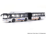 MAN Lions City G Bus silver 1:110 Majorette scale model bus