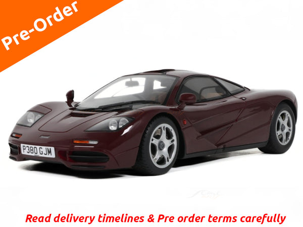 Pre Order :  McLaren F1 Burgundy 1:18 GT Spirit resin scale model car collectible