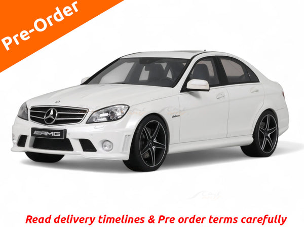 Pre Order : Mercedes-Benz C63 AMG Diamond White 1:18 GT Spirit resin scale model car collectible
