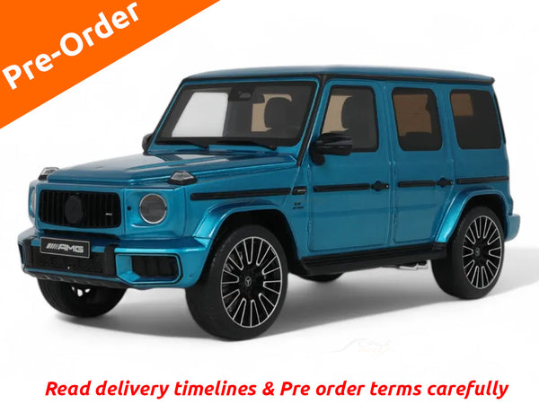 Pre Order : Mercedes-Benz G-63 AMG Hyper Blue Magno 1:18 GT Spirit resin scale model car collectible