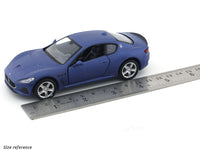 Maserati GranTurismo MC matte blue 1:32 RMZ City 5 inch pullback diecast scale model car