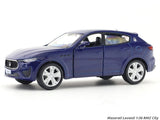 Maserati Levante Blue 1:32 RMZ City licensed pull back car scale model