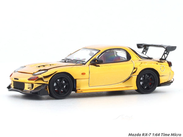 Mazda RX-7 golden 1:64 Time Micro diecast scale model car miniature