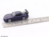 Mazda RX-7 purple 1:64 Mortal diecast scale model car miniature