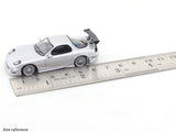 Mazda RX-7 silver 1:64 Mortal diecast scale model car miniature