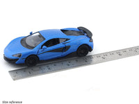 McLaren 600LT blue 1:32 RMZ City 5 inch pullback diecast scale model car