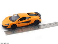 McLaren 600LT orange 1:32 RMZ City 5 inch pullback diecast scale model car