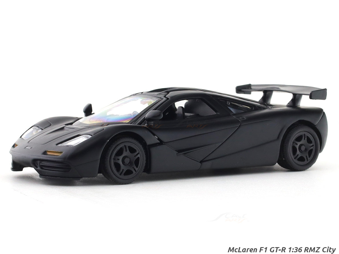 McLaren F1 GT-R matte black 1:33-42 RMZ City licensed pull back car scale  model