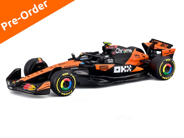 PreOrder : 2025 McLaren MCL39 Australia GP Lando Norris Australia GP 1:64 Bburago diecast scale model car