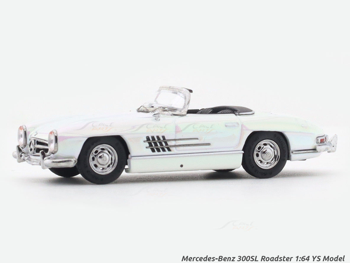Mercedes-Benz 300SL Roadster pearl white 1:64 YS Model diecast