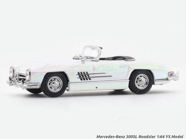 Modellino Auto Mercedes-Benz 300SL Roadster Scala 1/64 – YS Diecast – 5 Colori Assortiti - Foto 3