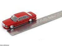 Mercedes-Benz 560SEL W126 red Low 1:64 Master diecast scale model collectible