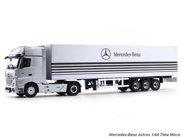 Mercedes-Benz Actros Silver 1:64 Time Micro diecast scale model collectible truck