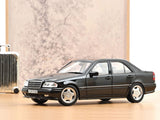 1993 Mercedes-Benz C36 AMG W202 Obsidian Black 1:18 Norev Licensed Diecast Scale Model Car Collectible | Classic AMG Performance Sedan | Buy in India