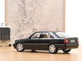 1993 Mercedes-Benz C36 AMG W202 Obsidian Black 1:18 Norev Licensed Diecast Scale Model Car Collectible | Classic AMG Performance Sedan | Buy in India
