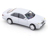 White toy car model on a white background