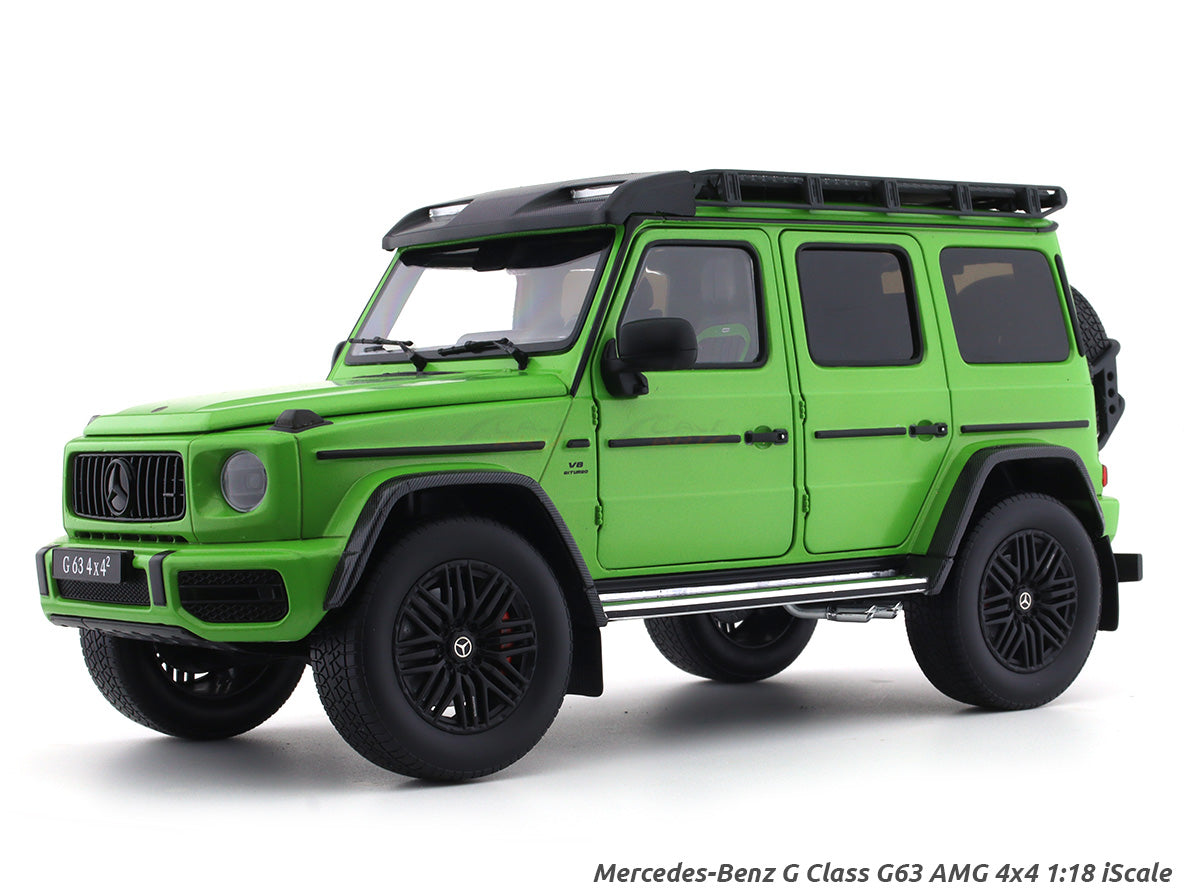 Mercedes-Benz G Class G63 AMG 4x4 green 1:18 iScale diecast Scale Model ...