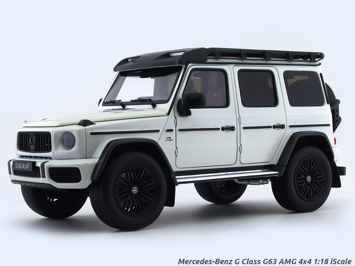 Mercedes-Benz G Class G63 AMG 4x4 white 1:18 iScale diecast Scale