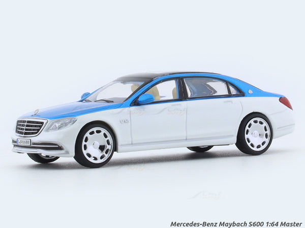 Mercedes-Benz Maybach S600 blue 1:64 Master diecast scale model car collectible