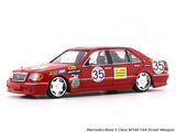 Mercedes-Benz S Class W140 red pig 1:64 Street Weapon diecast scale model car miniature