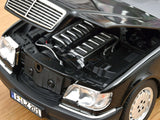 1997 Mercedes-Benz S600 W140 Black 1:18 Norev Licensed Diecast Scale Model Car Collectible | Luxury Sedan Legend | Buy in India