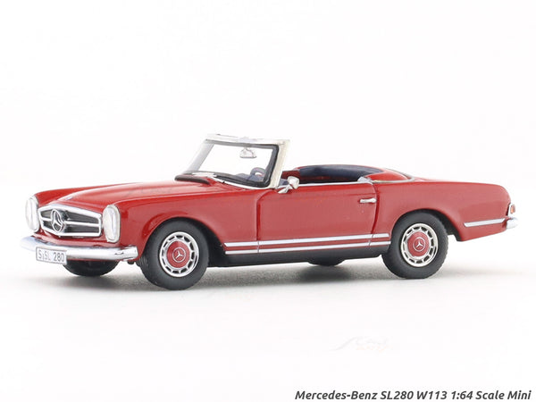 Mercedes-Benz SL280 W113 red 1:64 Scale Mini scale model car miniature