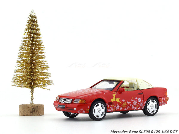 Mercedes-Benz SL500 R129 red 1:64 DCT diecast scale model collectible ...