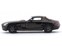 Mercedes-Benz SLS AMG black rims 1:64 TPC diecast scale model car