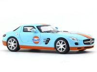 Mercedes-Benz SLS AMG gulf with figure 1:64 Time Micro diecast scale model car