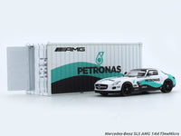 Mercedes-Benz SLS AMG with container 1:64 TimeMicro diecast scale model car collectible