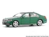 Mercedes-Benz W222 S320L green 1:64 Glory Model diecast scale model car