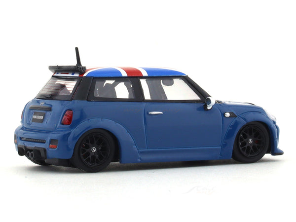 Mini Cooper R56 blue 1:64 Time Micro diecast scale model collectible ...