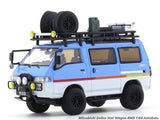 Mitsubishi Delica Star Wagon 4WD blue white 1:64 Autobots Model diecast scale model van