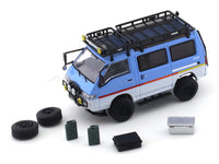 Mitsubishi Delica Star Wagon 4WD blue white 1:64 Autobots Model diecast scale model van