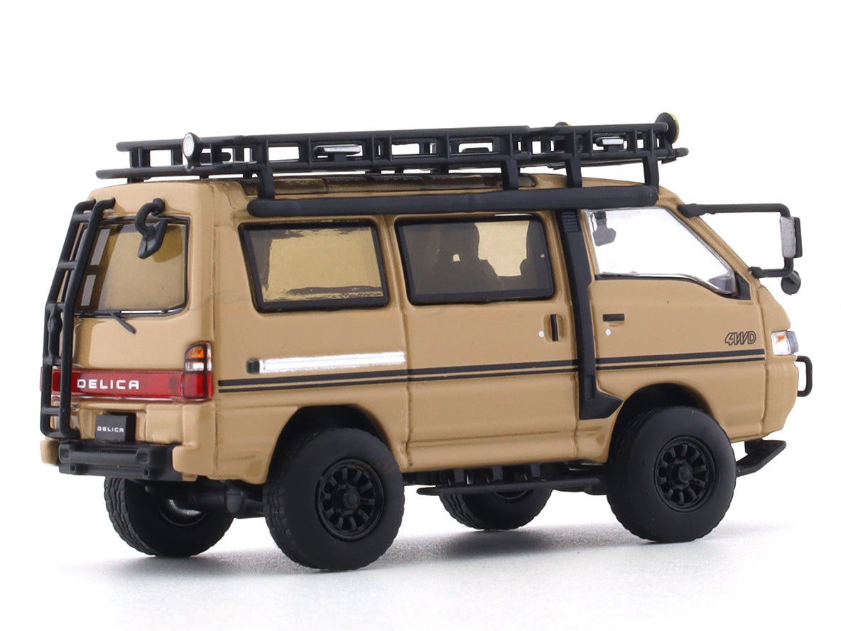 Mitsubishi Delica Star Wagon RCカー Mitsubishi Delica Star Wagon 4WD brown 1:64 Autobots Model diecast
