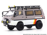 Mitsubishi Delica Star Wagon 4WD brown white 1:64 Autobots Model diecast scale model van