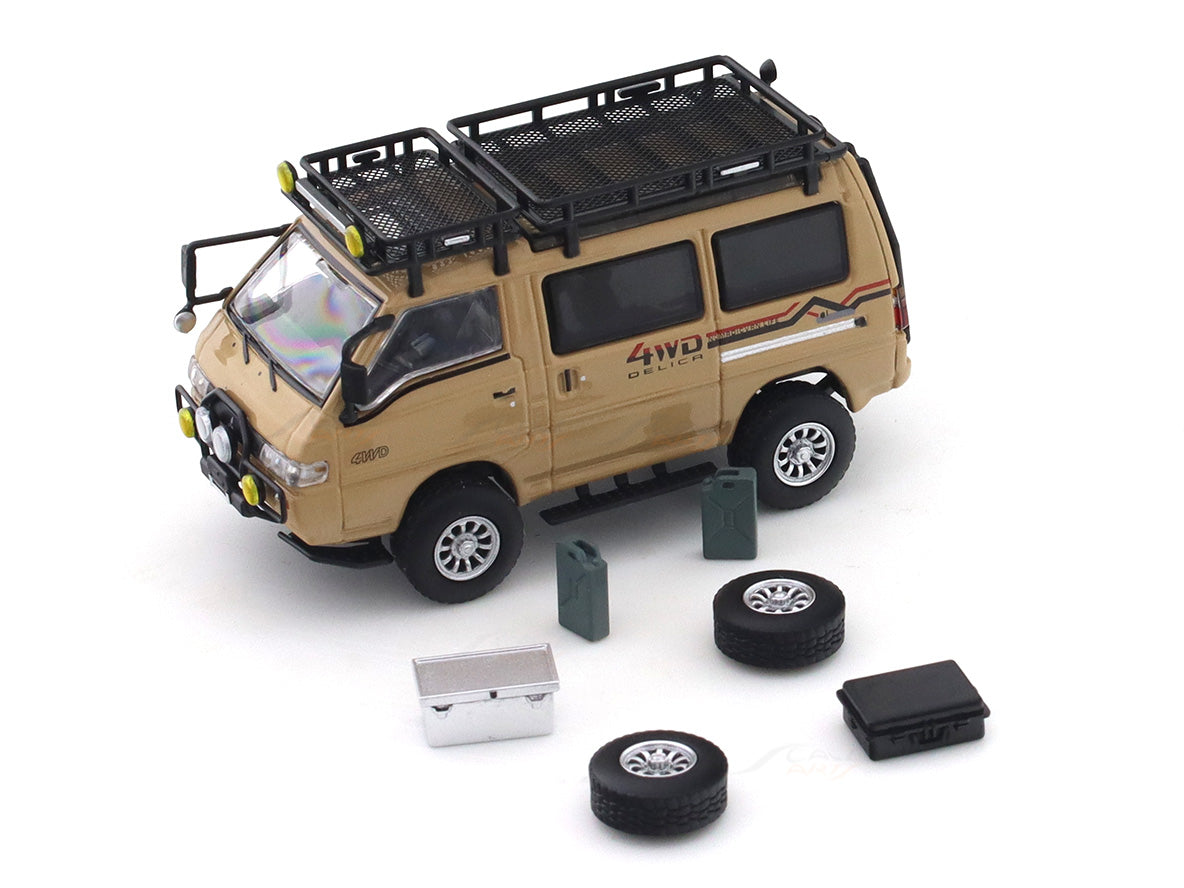 Mitsubishi Delica Star Wagon 4WD Khaki 1:64 Autobots diecast scale