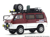 Mitsubishi Delica Star Wagon 4WD red silver 1:64 Autobots Model diecast scale model van