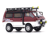 Mitsubishi Delica Star Wagon 4WD red silver 1:64 Autobots Model diecast scale model van