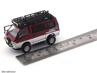 Mitsubishi Delica Star Wagon 4WD red silver 1:64 Autobots Model diecast scale model van