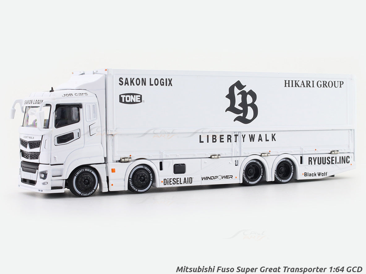 モモコ Mitsubishi Fuso Super Great Transporter Sakon Logix 1:64 GCD