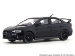 Mitsubishi Lancer Evolution X Black 1:64 Time Micro diecast scale model collectible