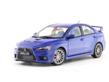 Mitsubishi Lancer Evolution X Blue 1:18 SunStar licensed diecast Scale Model collectible