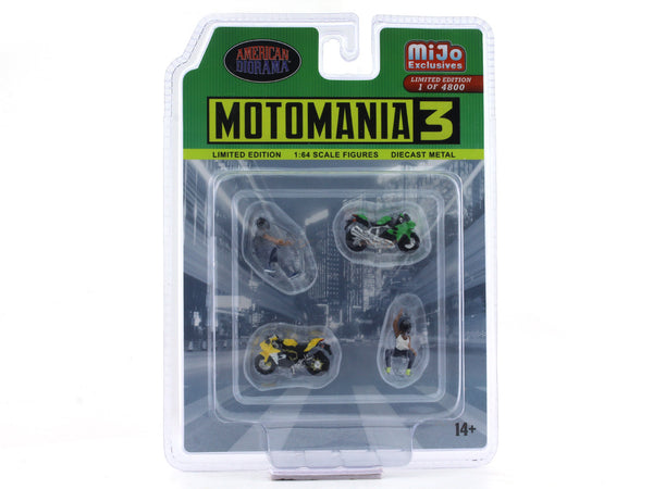 Motomania Set 3 1:64 American Diorama miniature figures scale model