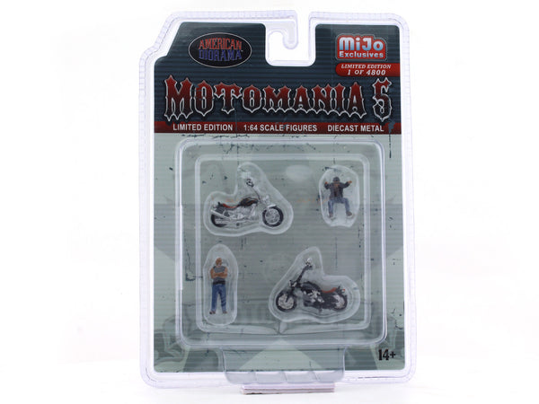 Motomania Set 5 1:64 American Diorama miniature figures scale model